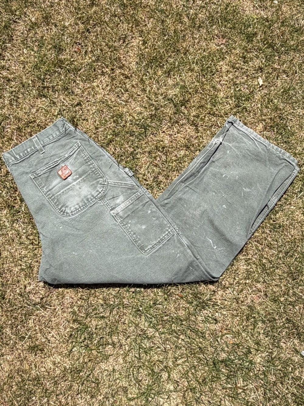 Men's Green Carhartt Carpenter Jeans - Classic Workwear Style